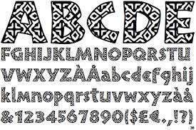 Font African Textile One